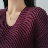 S925 Sterling Silver Water Drop Collarbone Necklace