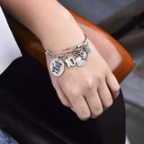 Birthday Women Girls Bracelet - Expandable Charm Bangle Gift