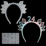 Birthday Crown Resin Mold Kit with Number Silicone Mold