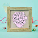 Flower Blooming Rubber Stamps & Cut Dies Set for DIY Scrapbook Card Making