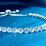 Birthstone Adjustable Chain Tennis Bracelet for Women