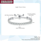 Birthstone Adjustable Chain Tennis Bracelet for Women