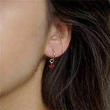 14K Filled Hoop Earrings Birthstone Oorbellen