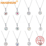 Sterling Silver Birthstone Necklaces Constellations Pendant