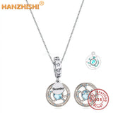 Sterling Silver Birthstone Necklaces Constellations Pendant