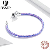 925 Sterling Silver Four Leaf Clover Lucky Charm Bracelet for Women