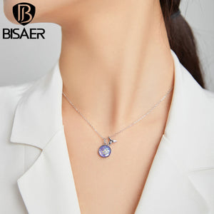 925 Sterling Translucent Opal Fishtail Scale Necklace for Women