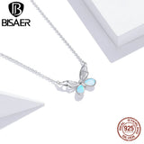925 Silver Butterfly Pendant Necklace for Women EFN216