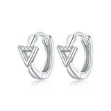 Bisaer 925 Silver Iceland's Love Stud Earrings Wedding Engagement Earrings