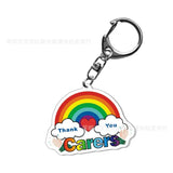 Bisexual Rainbow Charm LGBT Key Ring
