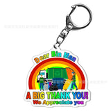 Bisexual Rainbow Charm LGBT Key Ring