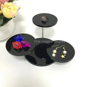 Acrylic Jewelry Display Rack Holder Riser Set Ring Stand