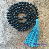 Agate Beaded Bracelet Jade 108 Bead Rosary Men Necklace