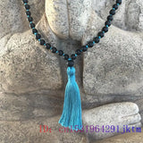 Agate Beaded Bracelet Rosary Necklace Jade Jewelry 108 Bead Amulet Accessories
