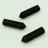 Agate Point Pendant Hexagon Pillar Perforated 35*10mm