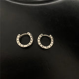 Checkerboard Earrings 925 Silver Vintage Women's Statement Jewelry