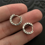 Checkerboard Earrings 925 Silver Vintage Women's Statement Jewelry