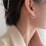 Checkerboard Earrings 925 Silver Vintage Women's Statement Jewelry