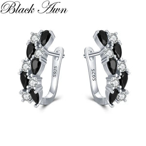 Awn Classic Silver Spinel Stone Stud Earrings for Women