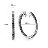 Awn Round Spinel Engagement Hoop Earrings Fine Jewelry