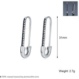 Silver Spinel Awn Hoop Earrings for Women