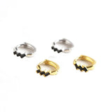 Awn Classic Silver Spinel Engagement Hoop Earrings Women Fine Jewelry