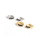 Awn Classic Silver Spinel Engagement Hoop Earrings Women Fine Jewelry