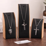 Bamboo Pendant Necklace Display Stand Jewelry Organizer