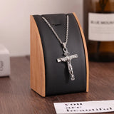 Bamboo Pendant Necklace Display Stand Jewelry Organizer