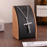 Bamboo Pendant Necklace Display Stand Jewelry Organizer