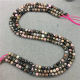 Rhodonite 6mm Faceted Spacer Cube Beads for Bracelet