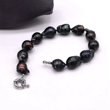 Baroque Pearl Bracelet Flame Ball Beaded Bracelet for Women
