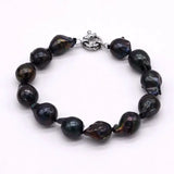 Baroque Pearl Bracelet Flame Ball Beaded Bracelet for Women