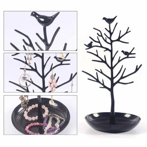 Birds Tree Tabletop Jewelry Display Necklace Earring Stands Ring Bracelet