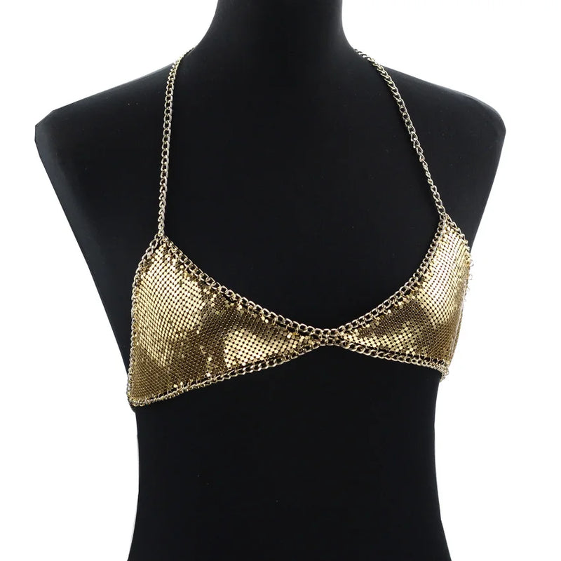 Sexy Body Chain Bra Statement Boho Jewelry Women Accessories