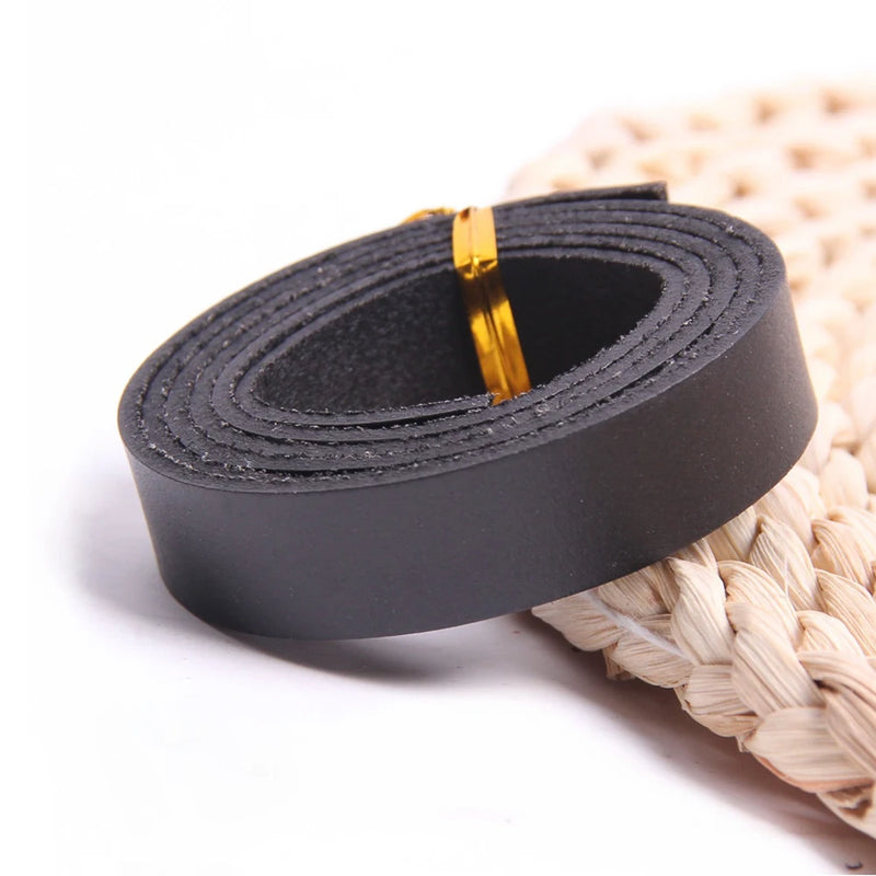 3-30mm Flat Leather Jewelry Cord String Lace Rope DIY Chokers Bracelet