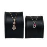 Pu Leather Pendant Display Stand Jewelry Necklace Storage