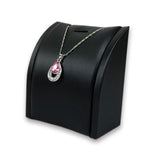 Pu Leather Pendant Display Stand Jewelry Necklace Storage