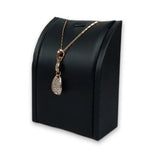 Pu Leather Pendant Display Stand Jewelry Necklace Storage