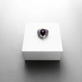 CZ Snake & Heart Pendant 925 Sterling Silver Gift For Women Girls