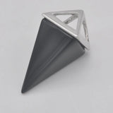 Carnelian Gem Pendant Quadrilateral Pendulum Jewelry Gift S3210