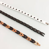 Ceramic Man Women Bracelet Rose Stainless Steel Magnetic Wristband