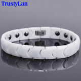 Ceramic Men's Bracelet Magnetic Wristband Couples' Jewellery