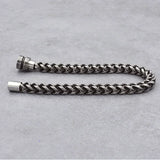 Stainless Steel Motorcycle Bracelet Punk Rock Chain Link Men Boyfriend Jewelry