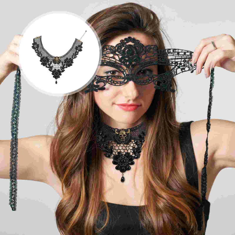 Halloween Choker Necklace Multi-layer Pendant Girl Party Accessory