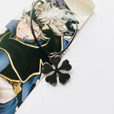 Clover Zinc Alloy Metal keychain cosplay costume Key Ring Pendant