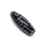 Natural Agate Stone 9 Eyes Dzi Beads with Blood Silk Amulet Certificate