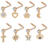 Cat's Paw Nose Ring Stainless Steel Body Piercing Jewelry