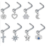Cat's Paw Nose Ring Stainless Steel Body Piercing Jewelry