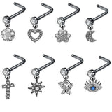 Cat's Paw Nose Ring Stainless Steel Body Piercing Jewelry